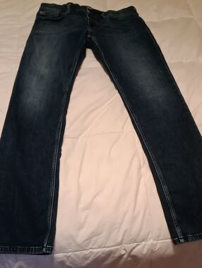 PAIGE Men's Dark Blue Slim Straight Lennox Jeans, 35x32, Excellent Condition
